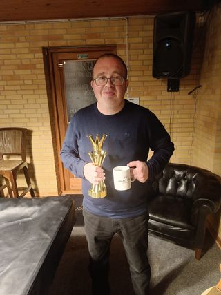 Søren Sørensen - vinder Champagnerækken Ringe Nytårsgammon 2023                                                                                                                                                                                                